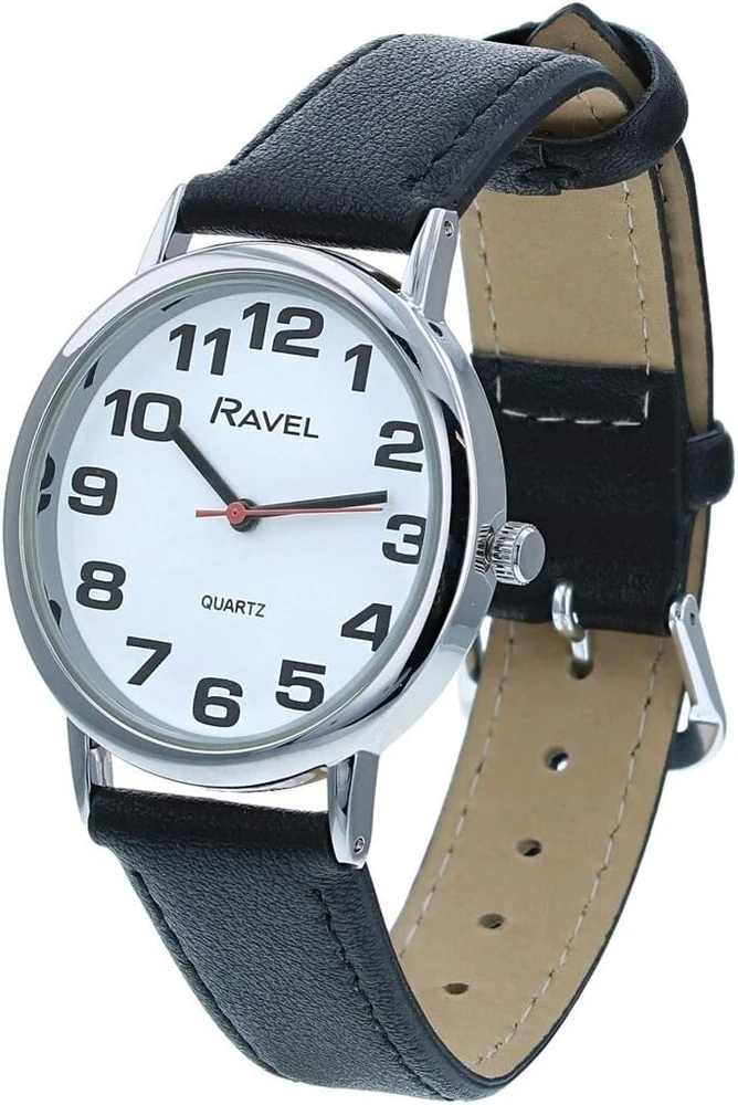 Ravel unisex laikrodis su dideliais skaičiais