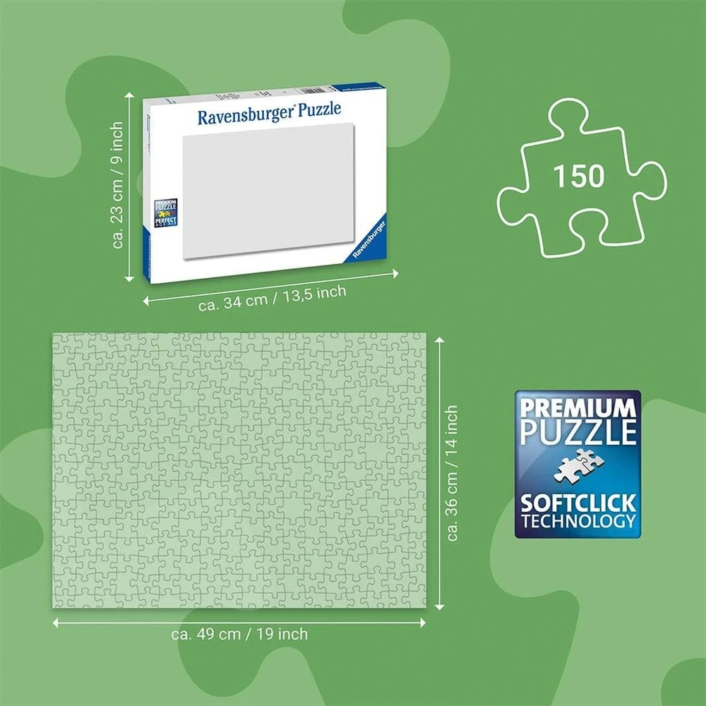 Ravensburger 150 detalių Xxl dėlionė „žaismingi šuniukai“ vaikams nuo 7 metų