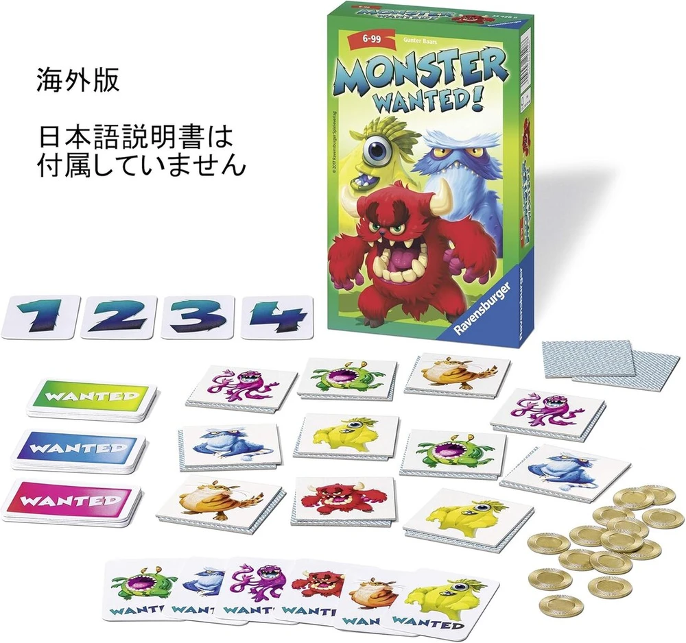 Ravensburger 234288 "monster Wanted" kortų žaidimas
