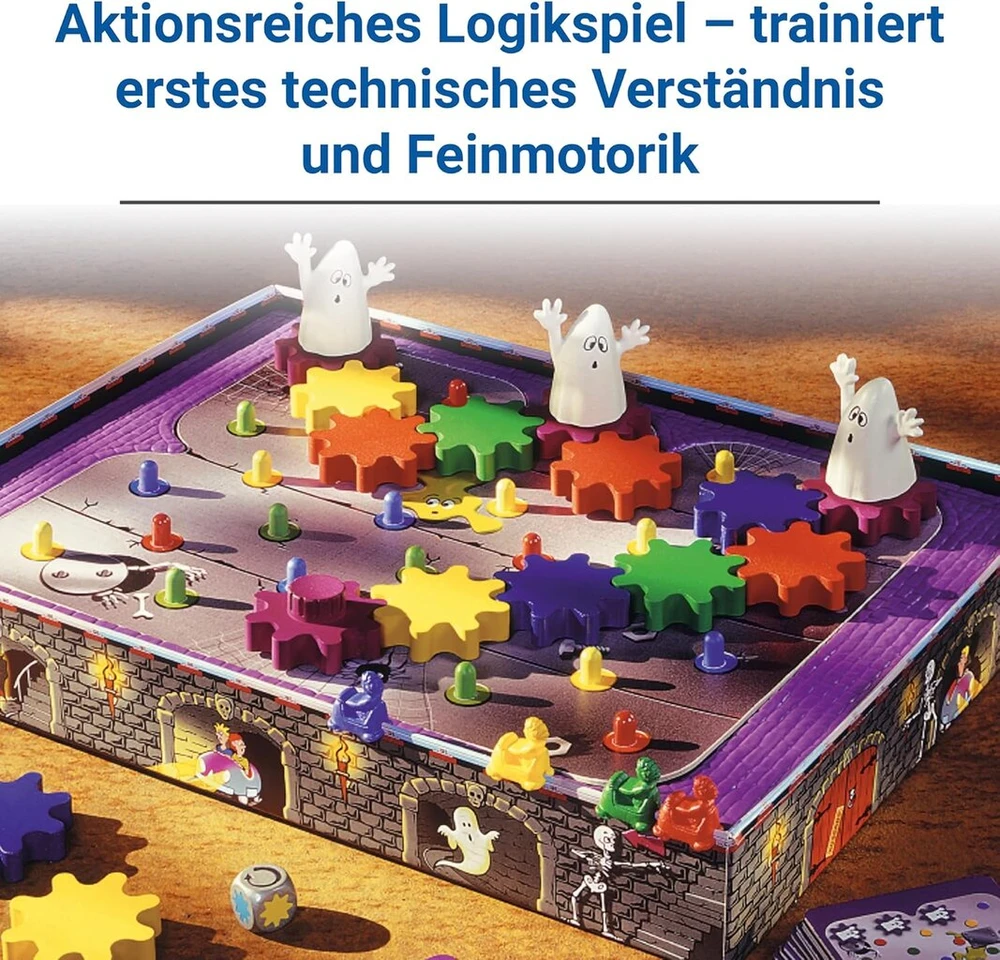Ravensburger 25042 Logi-geister edukacinis žaidimas vaikams, skirtas mokytis, 2–4 žaidėjams nuo 5 iki 10 metų, vokiečių kalba