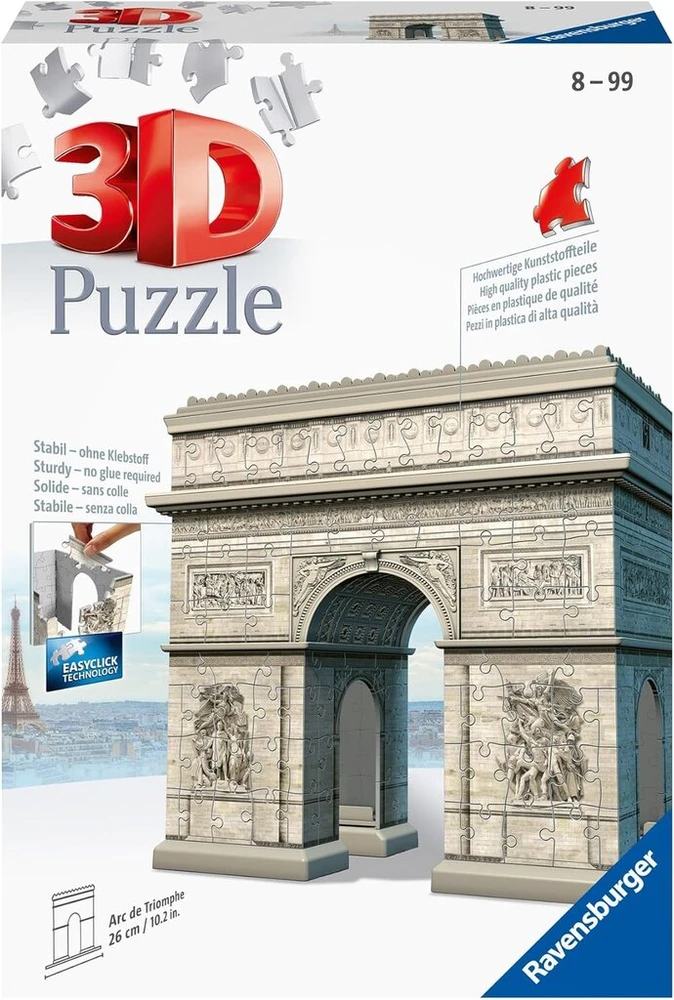 Ravensburger Arc de Triomphe, 216 dalių 3d dėlionė
