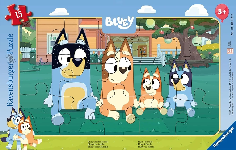 Ravensburger Bluey 15 detalių dėlionė vaikams nuo 3 metų