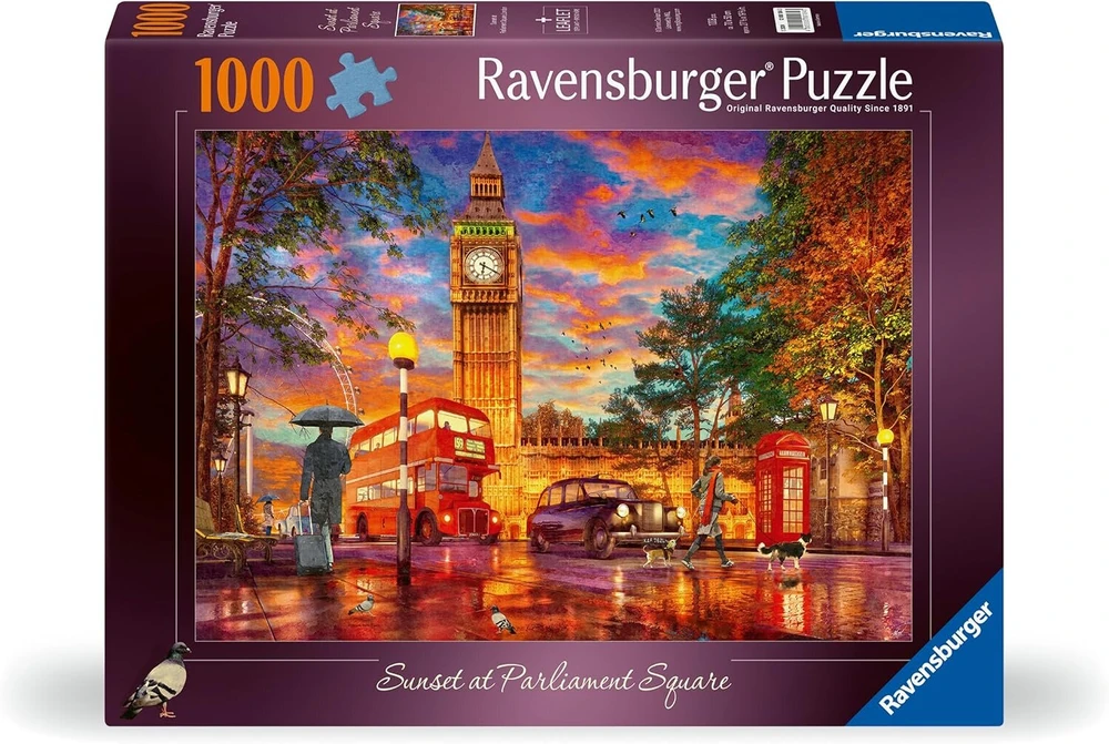 Ravensburger Dėlionė 12000184 - Sunset in London - 1000 dalių dėlionė suaugusiems ir vaikams nuo 14 metų
