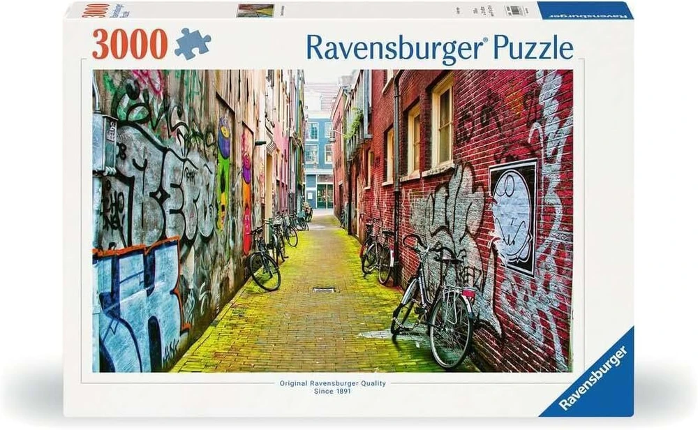 Ravensburger dėlionė 12000807 Street Art in Amsterdam 3000 dalių dėlionė suaugusiems nuo 14 metų