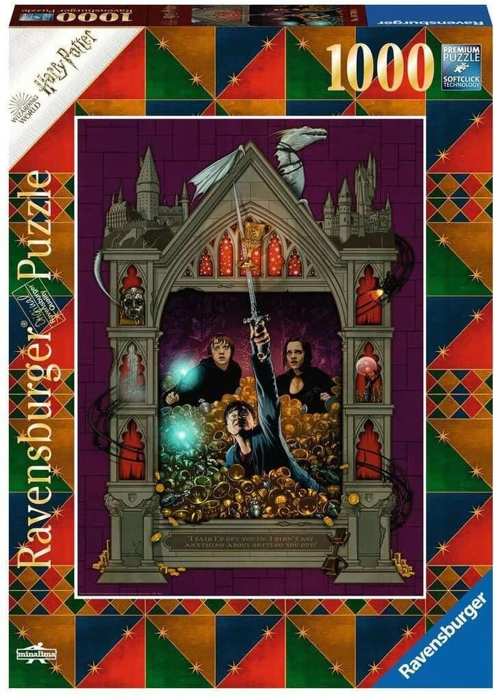 Ravensburger dėlionė 16749 Harry Potter and the Deathly Hallows: Part 2, 1000 detalių, skirta suaugusiems ir vaikams nuo 14 metų