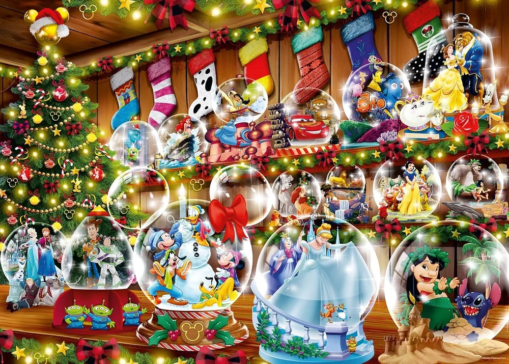 Ravensburger Dėlionė 16772 Snow Globe Paradise 1000 detalių Disney Dėlionė suaugusiems ir vaikams nuo 14 metų