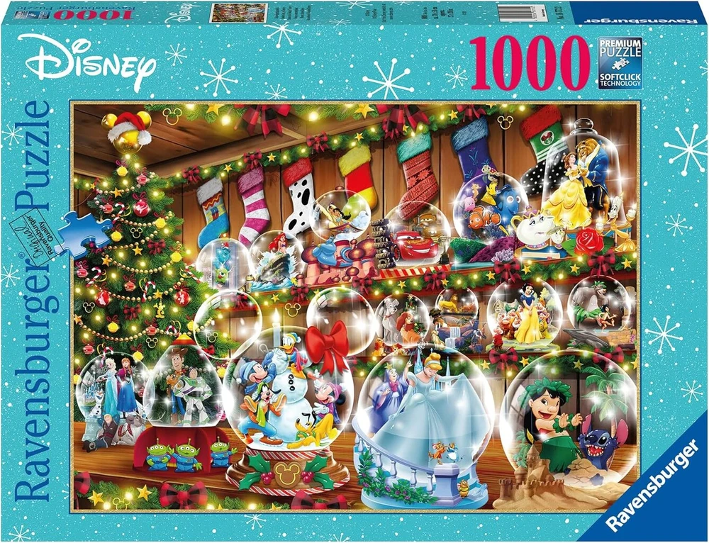 Ravensburger Dėlionė 16772 Snow Globe Paradise 1000 detalių Disney Dėlionė suaugusiems ir vaikams nuo 14 metų