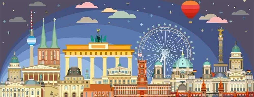 Ravensburger dėlionė 17394 Naktis Berlyne 1000 detalių dėlionė suaugusiems ir vaikams nuo 14 metų