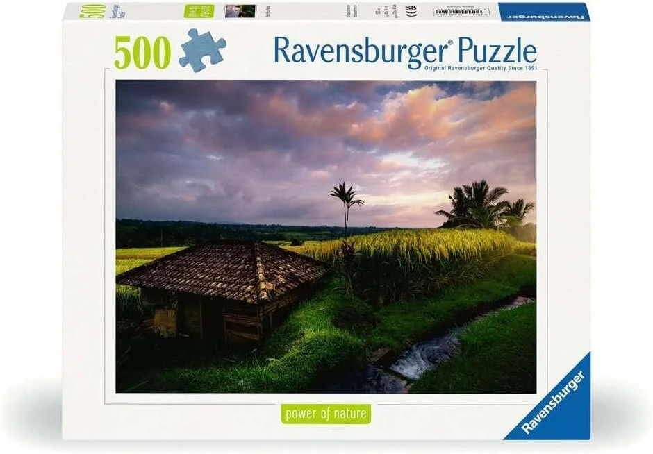 Ravensburger Dėlionė 500 detalių: Ryžių laukai Balio šiaurėje