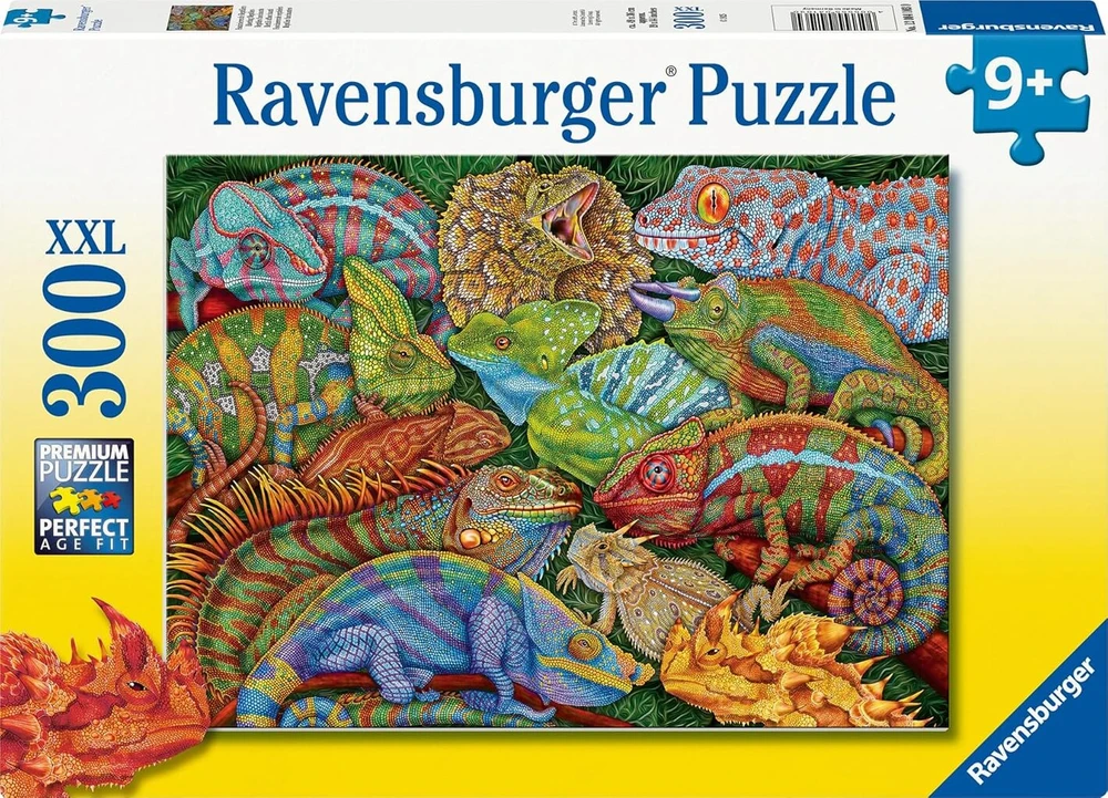 Ravensburger Dėlionė "fascinuojantys ropliai" 300 Xxl detalių, nuo 9 metų