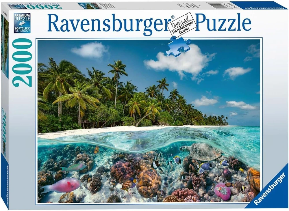 Ravensburger Dėlionė: Povandeninis Maldyvų Pasaulis, 2000 detalių