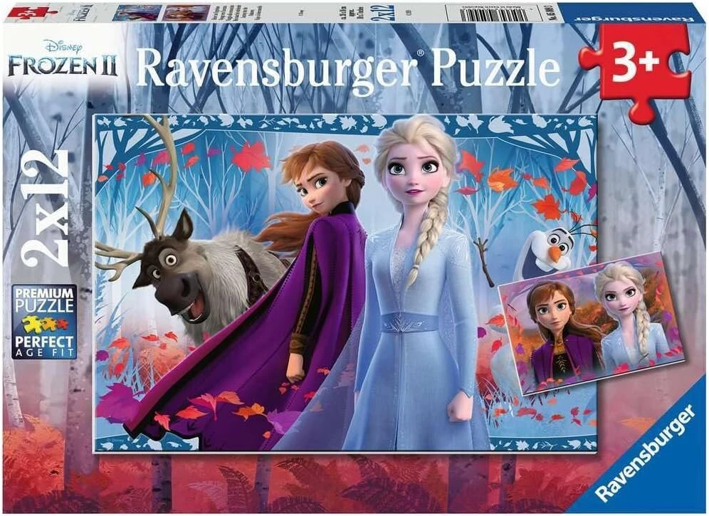 Ravensburger Dėlionė Vaikams - 2x12 Detalės, "kelionė į Nežinią"