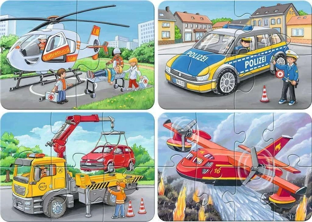 Ravensburger Dėlionės Vaikams 2, 4, 6, 8 Detalės Nuo 2 Metų