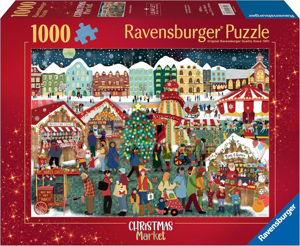 Ravensburger Kalėdų turgaus dėlionė 1000 detalių