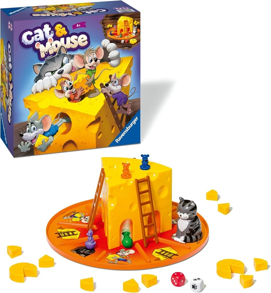 Ravensburger Katė ir Pelė stalo žaidimas vaikams nuo 4 metų - 2-4 žaidėjai