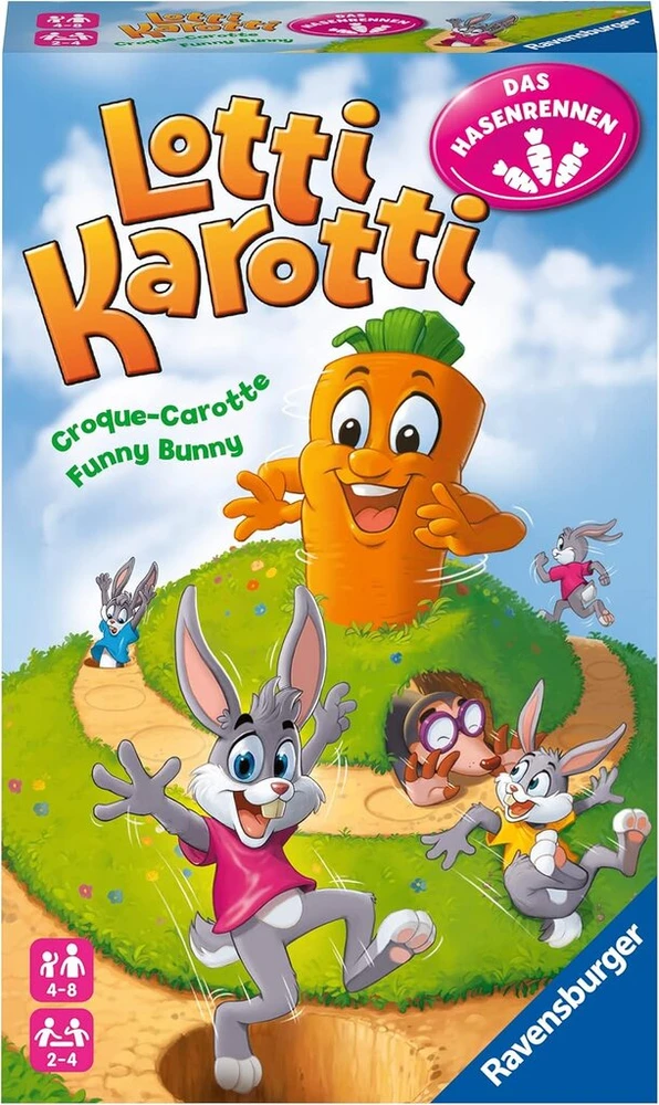 Ravensburger Lotti Karotti: Triušių lenktynės, žaidimas nuo 4 metų
