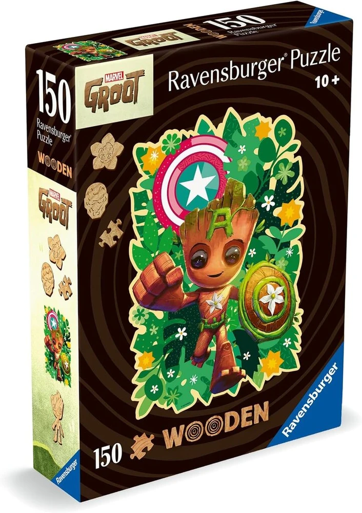 Ravensburger Medinė Dėlionė 150 Detalių su Figūrėlėmis
