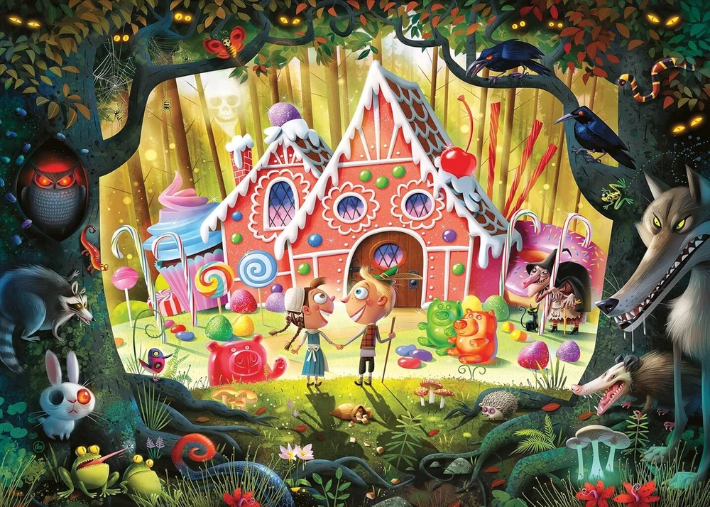 Ravensburger Puzzle 16950 Hansel and Gretel 1000 dalių dėlionė suaugusiems ir vaikams nuo 14 metų
