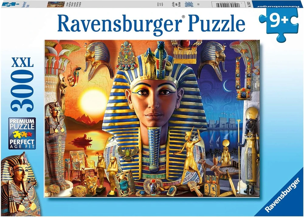 Ravensburger vaikiška dėlionė - 12953 senovės egipte - faraono dėlionė vaikams nuo 9 metų su 300 detalių xxl formatu