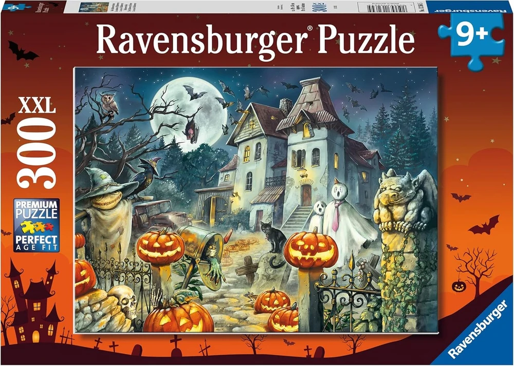 Ravensburger vaikiška dėlionė - 13264 The Halloween House - Helovino dėlionė vaikams nuo 9 metų, su 300 Xxl formato detalių