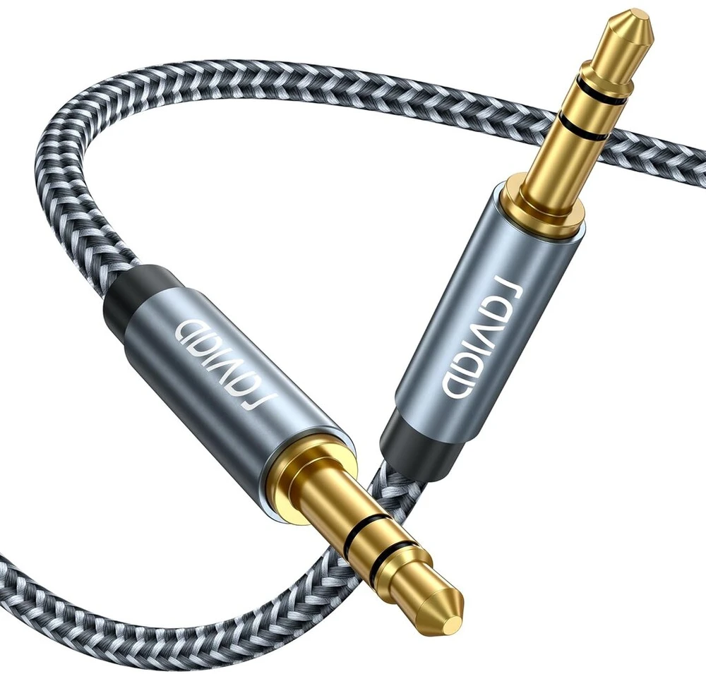Raviad 3.5mm Aux Kabelis 5m - Stereo Garso Jungtis