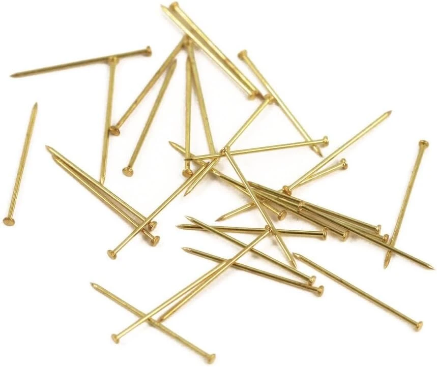 Rayher smeigtukai 2105600, 18 mm, žalvariniai, dėžutė 50 g (apie 950 vnt.)