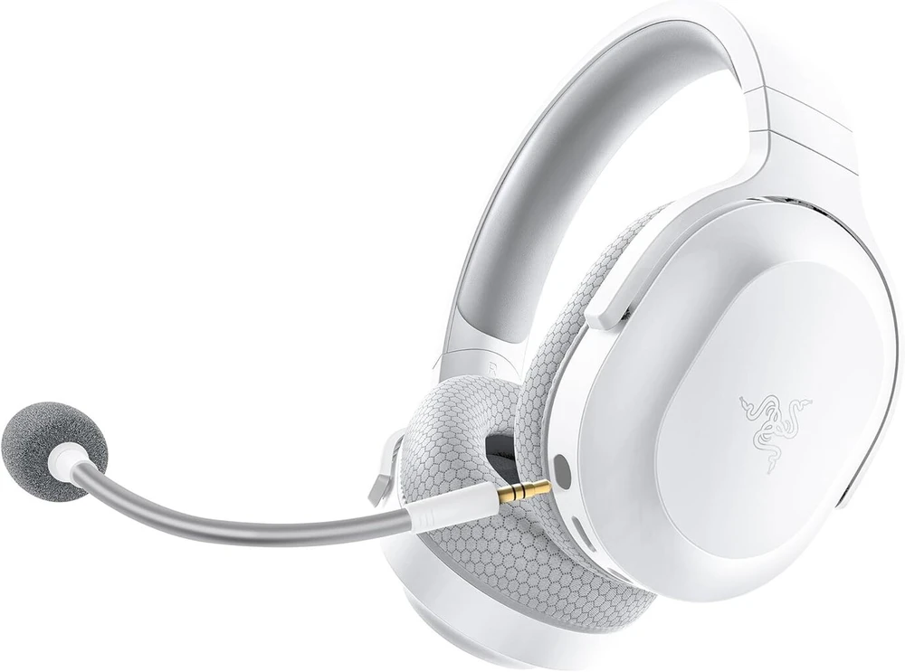 Razer Barracuda X belaidės žaidimų ausinės su mikrofonu, baltos
