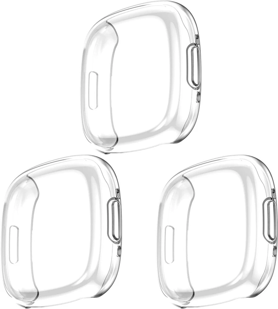 Rc-su 3 vnt. apsauginių Tpu dėklų nuo įbrėžimų ir ekrano apsaugų, skirtų fitbit sense 2/versa 4