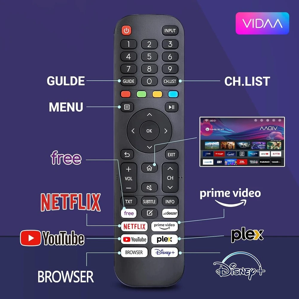 Televizorius Rca Vrs24hf1 24" Led Hd Smart Tv su Wifi, Vidaa Os