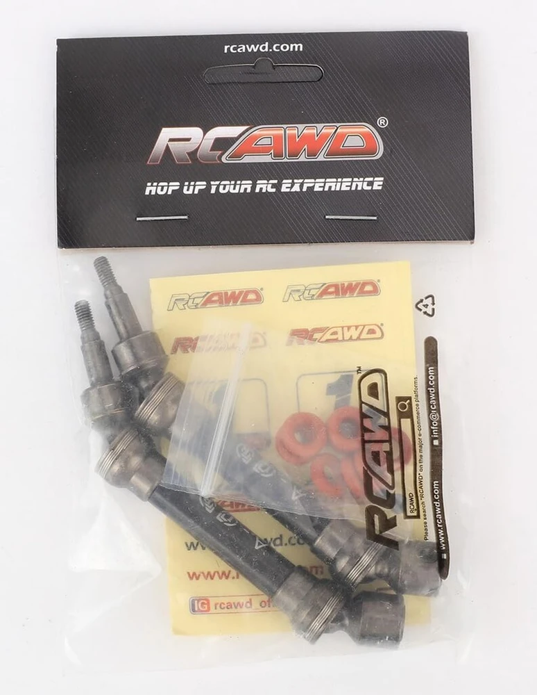 Rcawd Arrma Big Rock, Granite, Senton ir Vorteks 3s & Mega - Arrma driveshaft komplektas (priekinis/galinis) atnaujinimo dalys, 2 vnt. - juodas