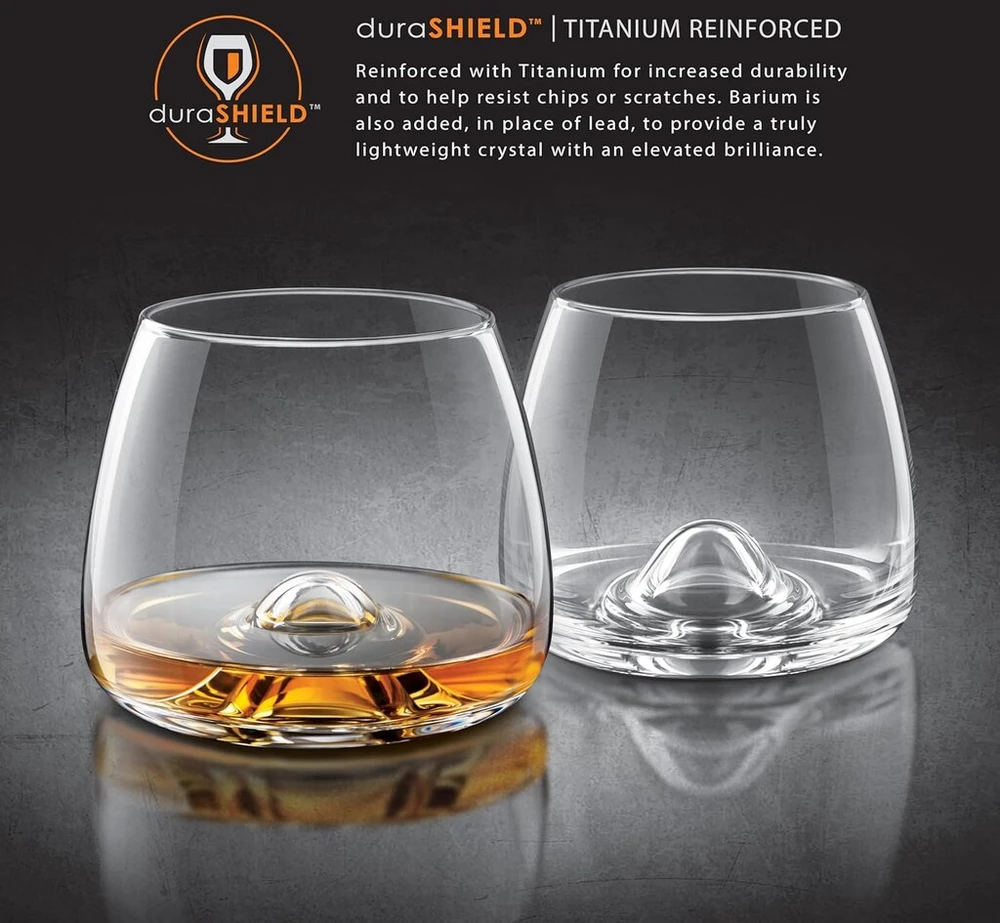 RCR Kristalinės viskio taurės, 2 vnt., 300 ml