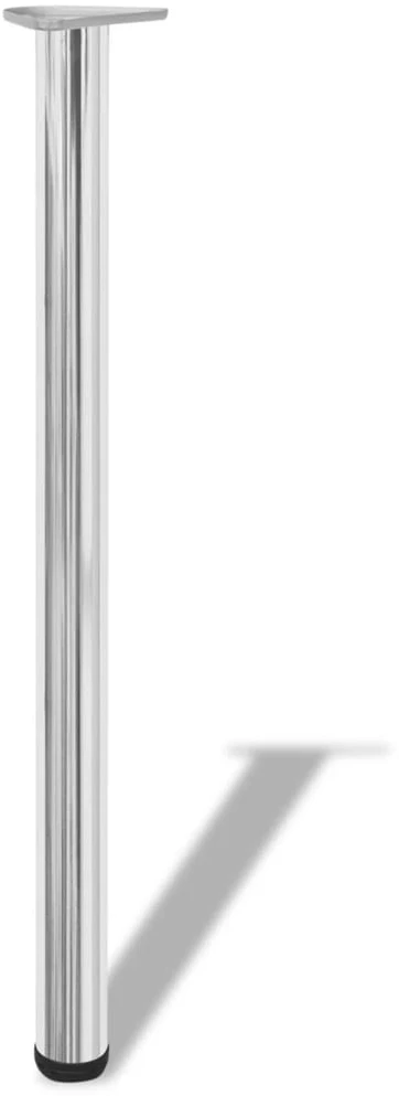 Reguliuojamo aukščio stalo kojos, 4vnt., chromo spalvos, 870mm