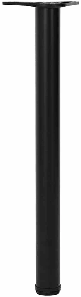 Reguliuojamo aukščio stalo kojos, 4vnt., juodos spalvos, 710mm