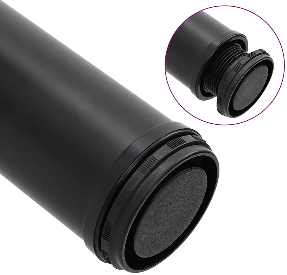 Reguliuojamo aukščio stalo kojos, 4vnt., juodos spalvos, 870mm