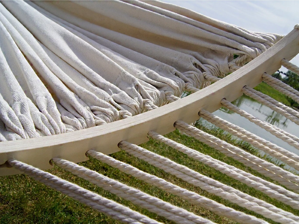Rėmo ir hamako komplektas 2os boho ecru nešiojamas komplektas comfort zone iki 280 kg