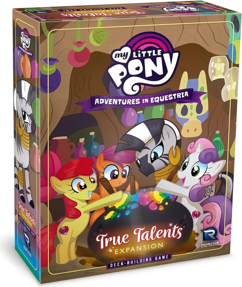 Renegade Game Studios My Little Pony: Adventures in Equestria Deck-building Game True Talents Expansion – nauji personažai/kortos/iššūkiai ir daugiau, nuo 14 metų, 1–4 žaidėjai, 45–90 minučių
