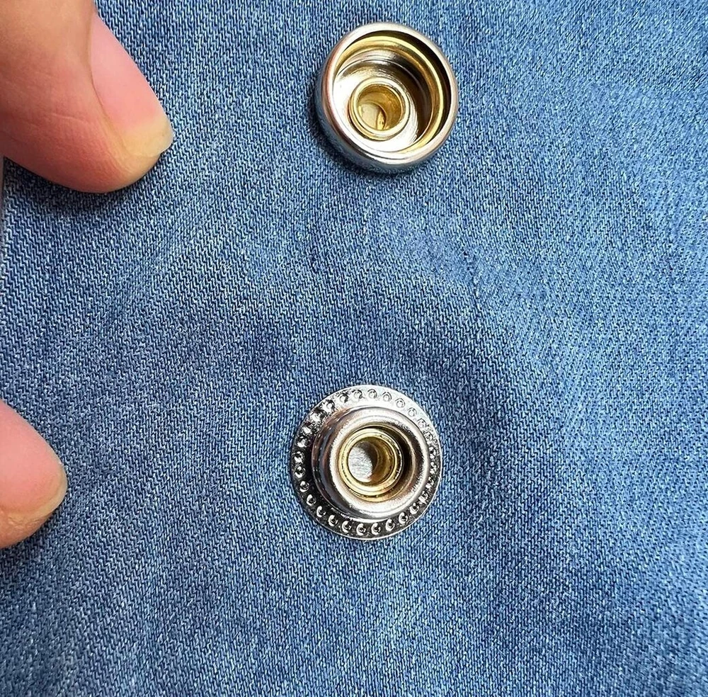 Reri 80 rinkinys spaudžių rinkinys su replėmis 15 mm metalinės spaudės su replėmis siuvimo reikmenys sagos siuvimui spaudės "pasidaryk pats" amatams audiniams drabužių krepšiams
