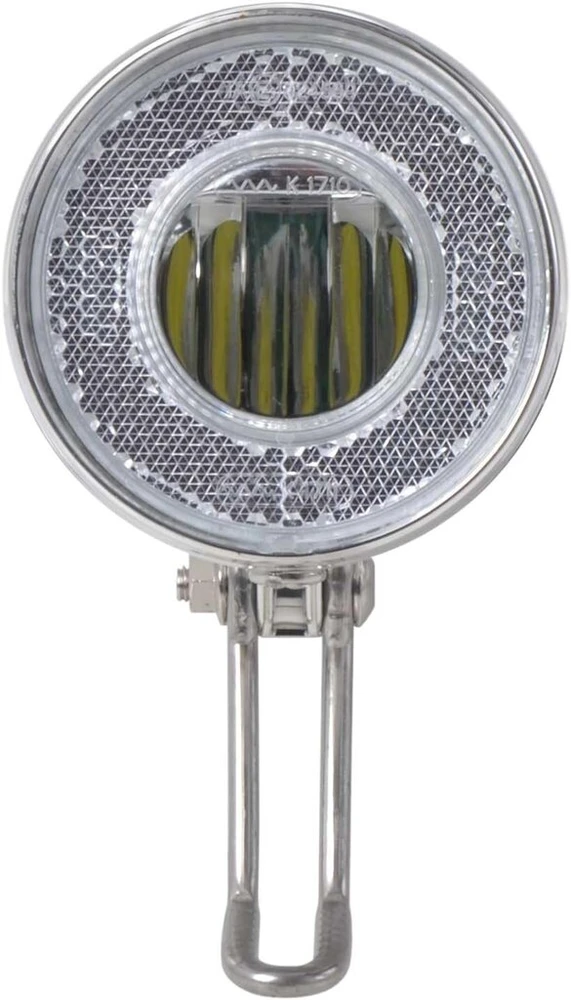 Retro Led Dviračio Priekinis Žibintas su Chromo Išvaizda