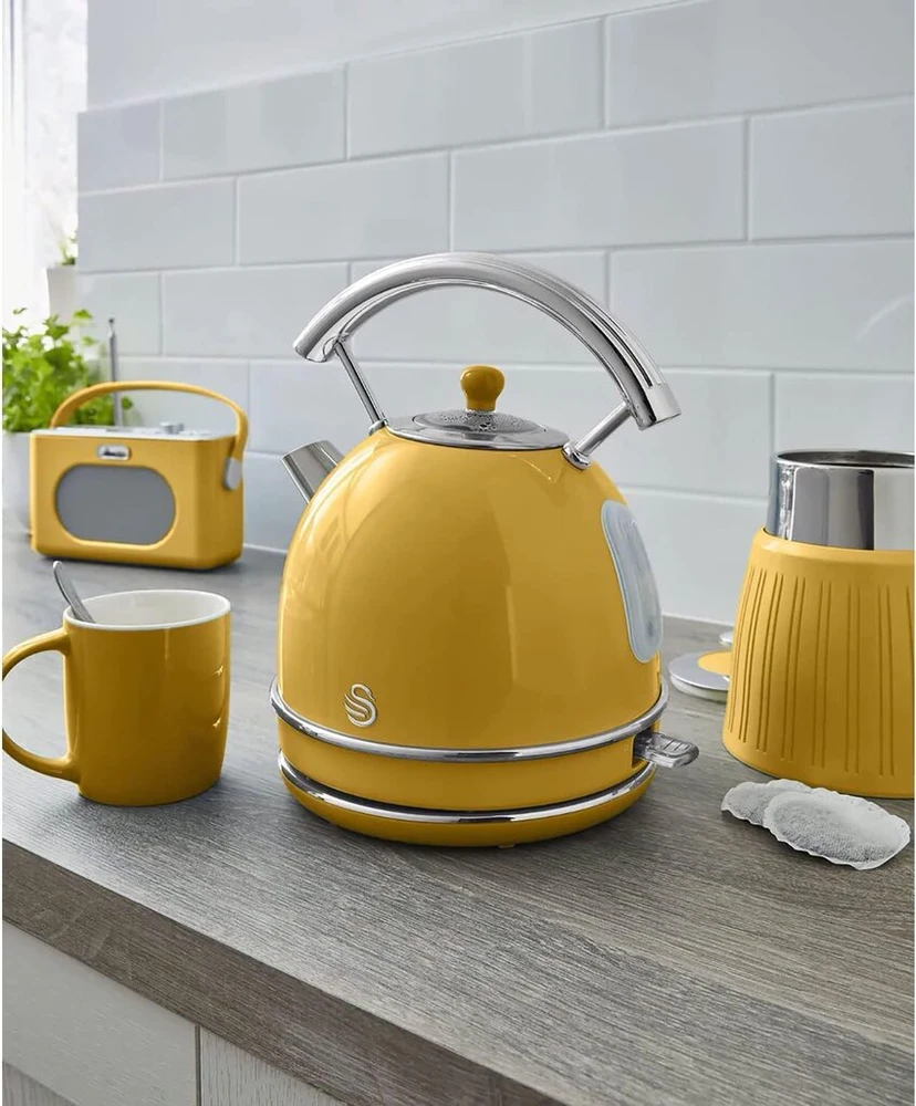Retro virdulys 1.8l, 2200w, geltonas