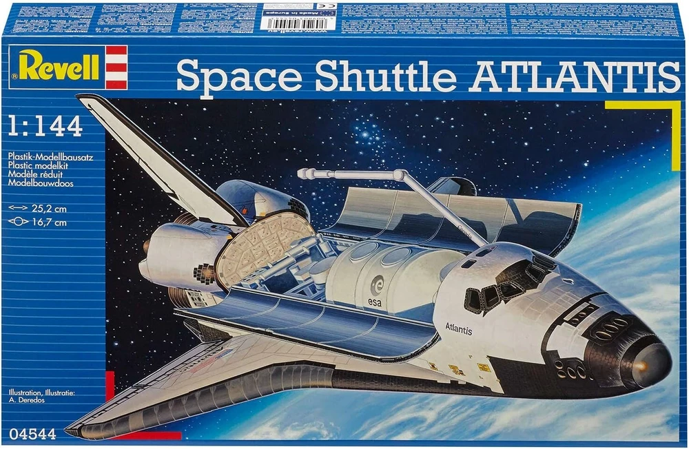Revell erdvėlaivis Atlantis, mastelis