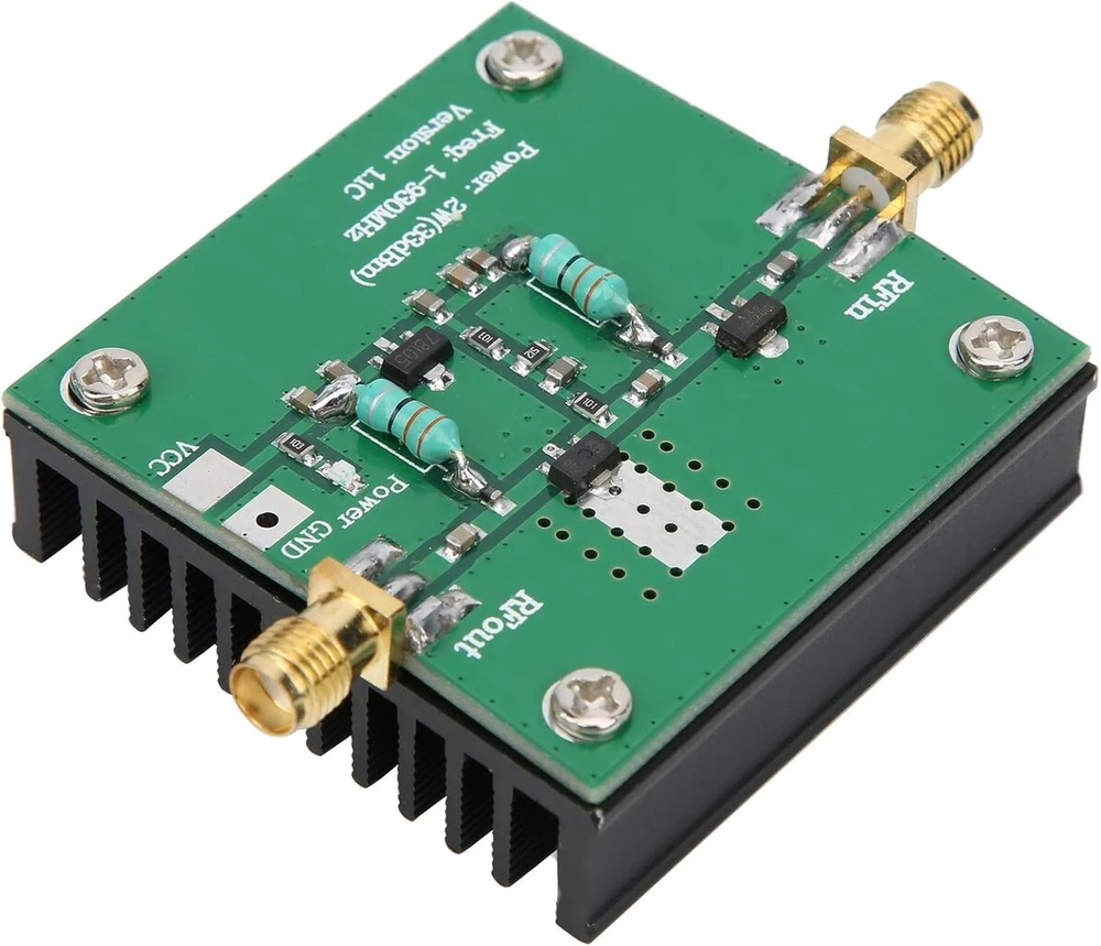 Šakotuvas Rf galios stiprintuvas, 12v Dc plataus dažnio stiprintuvo modulis 1–930 Mhz darbinis dažnis