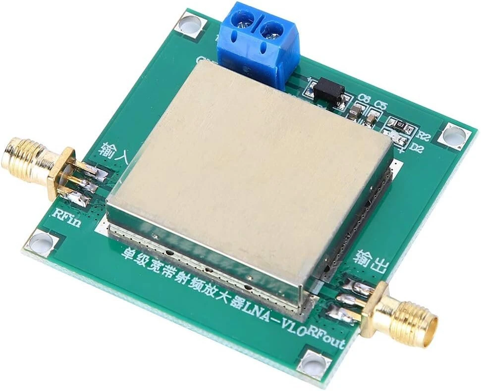 Šakotuvas Rf stiprintuvas, mažo triukšmo rf plačiajuostis stiprintuvas lna (1-3000mhz stiprinimas: 20db) 12v dc trumpųjų bangų fm transliavimo nuotoliniam imtuvui