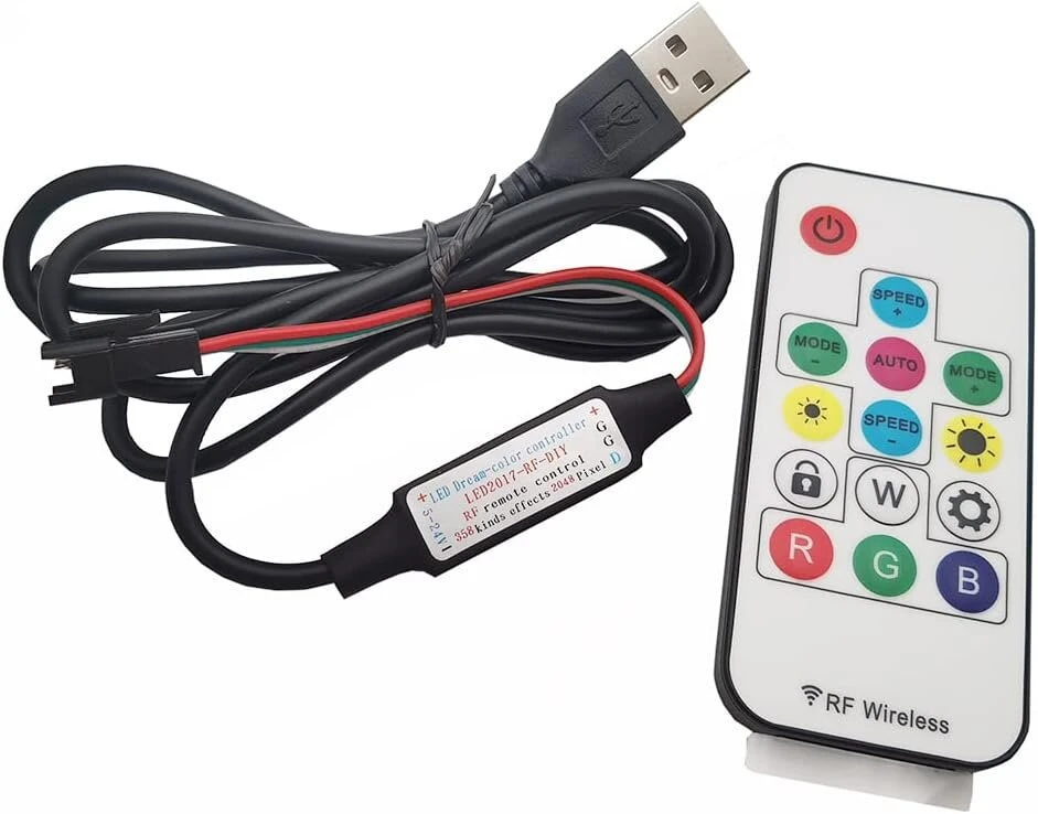 Rgb Led Juostelės Valdiklis Rf Nuotolinio Valdymo pultelis Dc5-24v