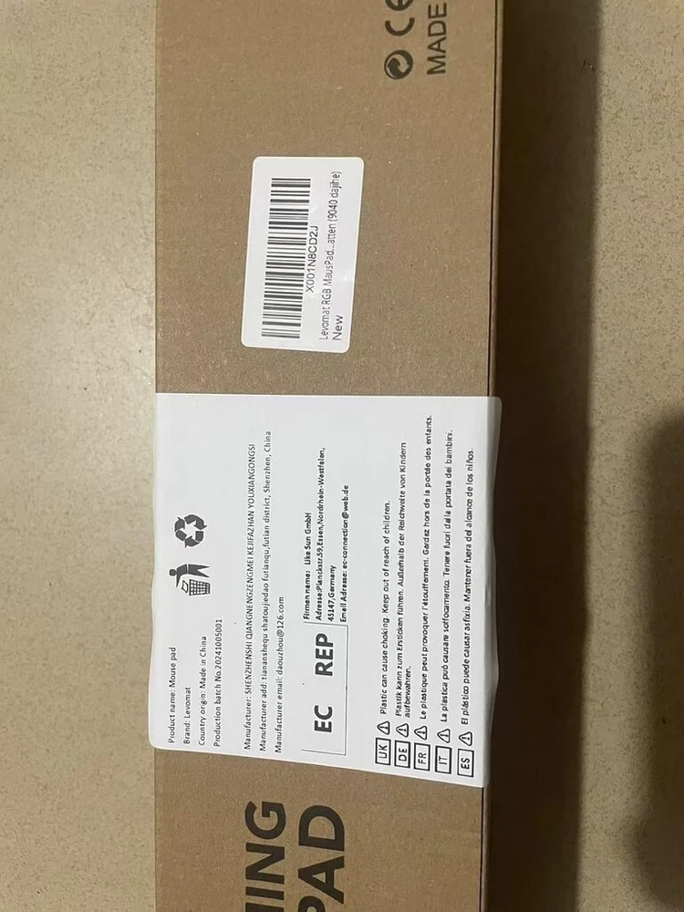 Rgb Led žaidimų pelės kilimėlis, didelis, spalvingas, neslystantis