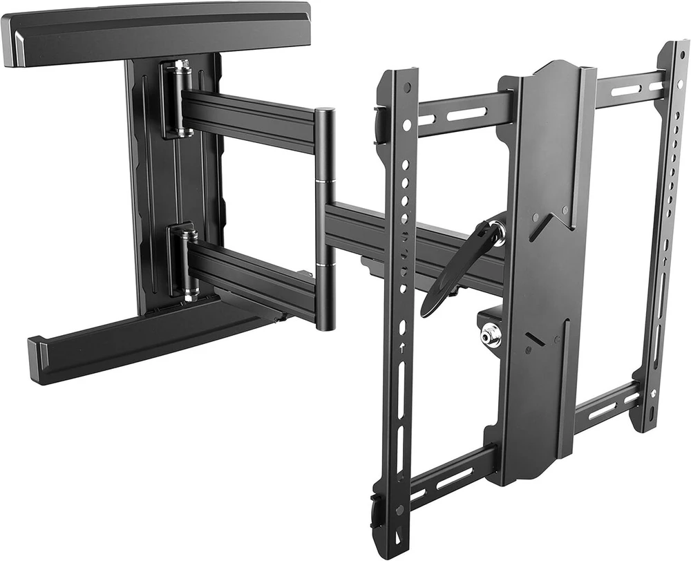 Ricoo Tv sieninis laikiklis 45-85 colių universalus smart flat oled curved swivel arm s5744-b pasukamas pakreipiamas tv laikiklis iki 50 kg & vesa 400 x 400 mm