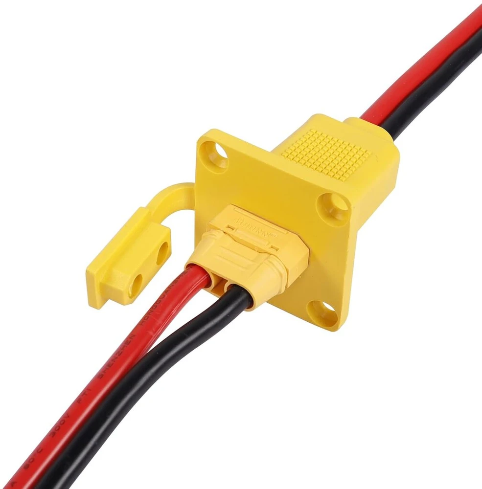 Riieyoca Xt90 adapteris su skydelio kabeliu Xt90 įkrovimo kabelis 10awg Xt90 tėviškasis į pliką kabelį maitinimo kabelis (30 cm)