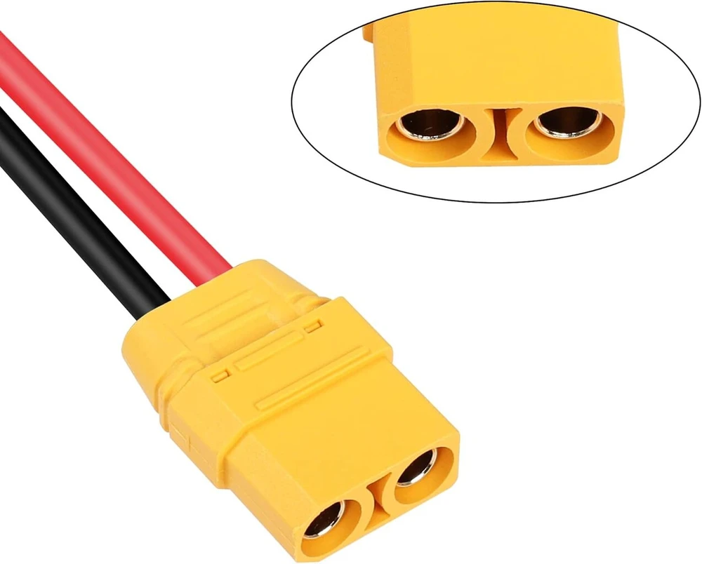 Riieyoca Xt90 jungtis (tėtis į mamą), 1 m 10awg ilginamasis laidas, skirtas Rc Lipo akumuliatoriui Fpv dronui, dideliems modeliams ir kt.