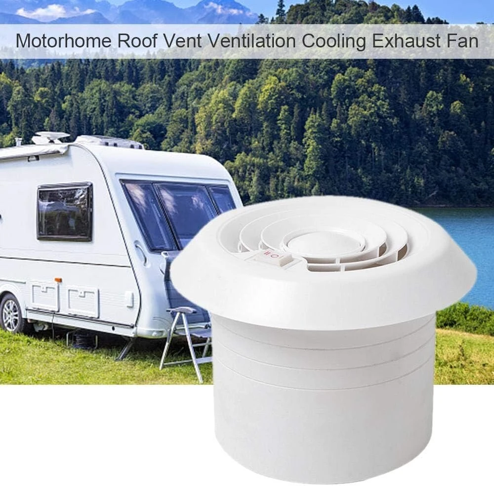 Riloer Rv Ventfan ištraukimo ventiliatorius, automobilinis 12 V Rv kemperio stogo ventiliacijos ištraukimo ventiliatorius tylus energiją taupantis skirtas karavanui kemperiui kelionėms