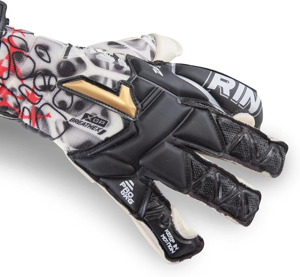 Rinat Xtreme Guard Dominus Pro vartininko pirštinės suaugusiems, juodos, dydis 8