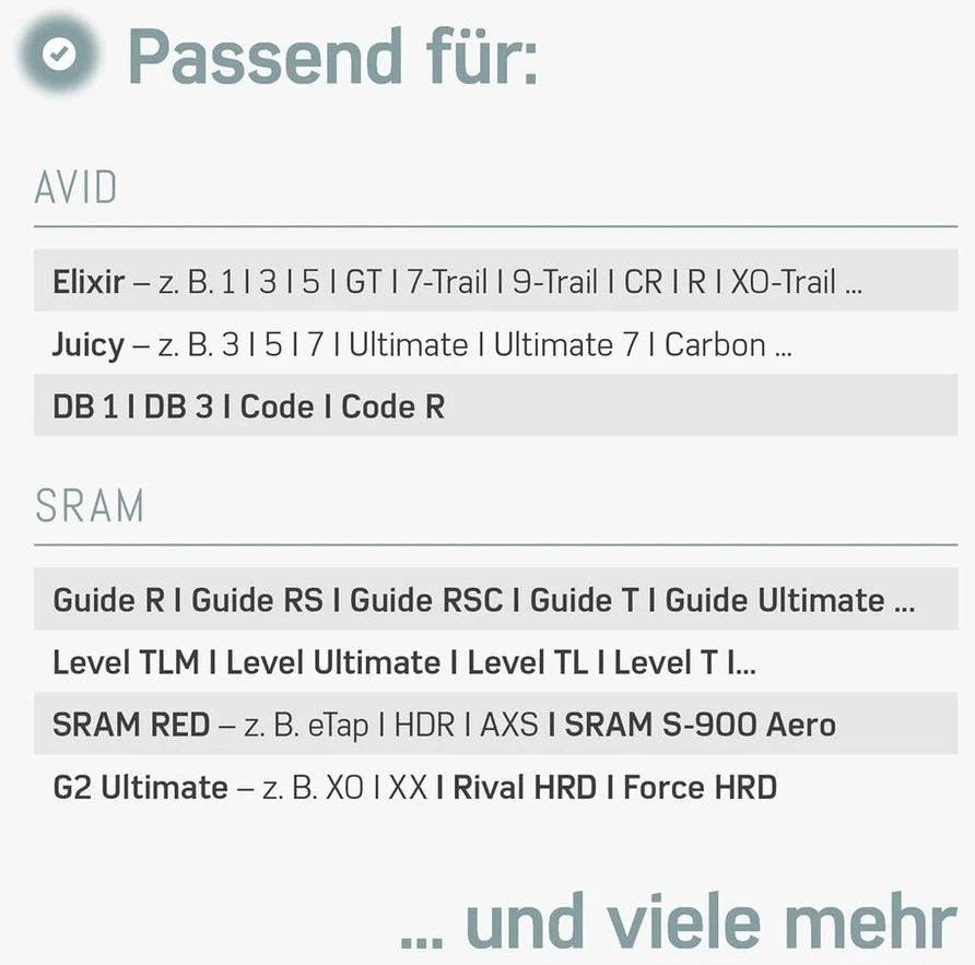 Rinkinys stabdžių skysčio keitimui Sram Avid dviračiams